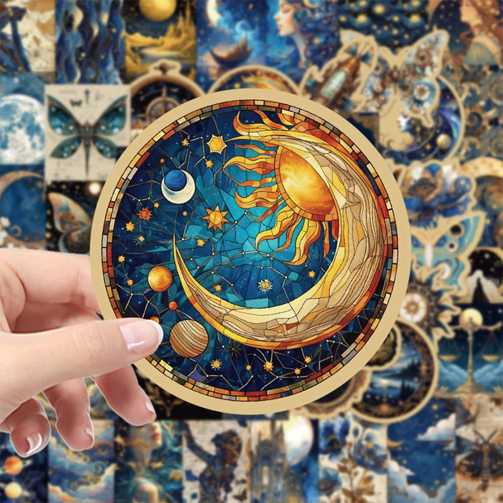 "Vintage Celestial & Mystical Art" | 50pcs Stickers | Paper Dreams